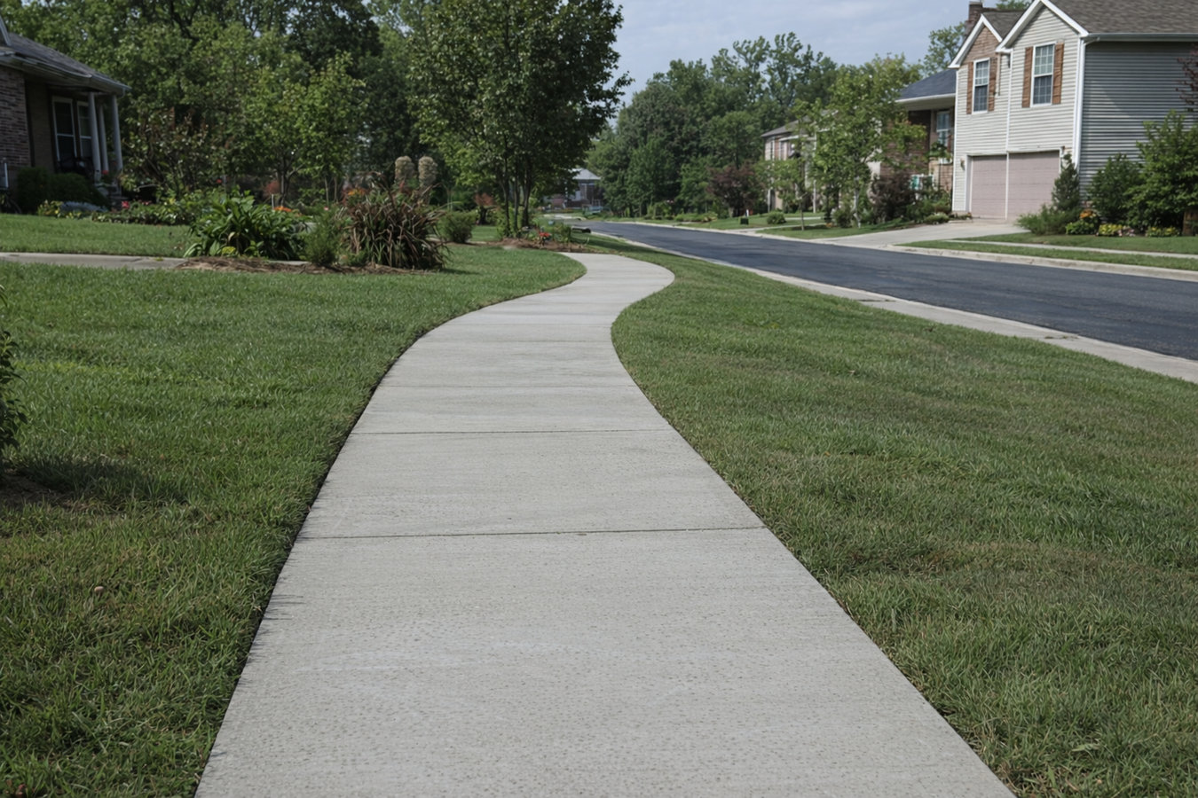 Concrete sidewalk building in Daytona Beach, FL